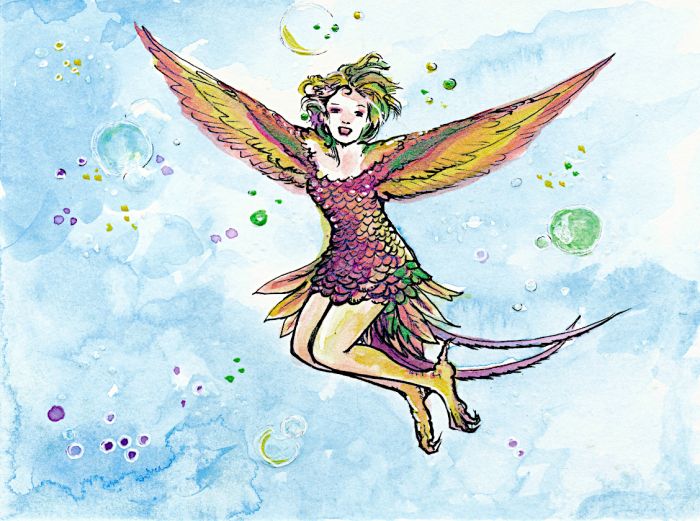 Humming Bird Fairy by Kathy Nutt